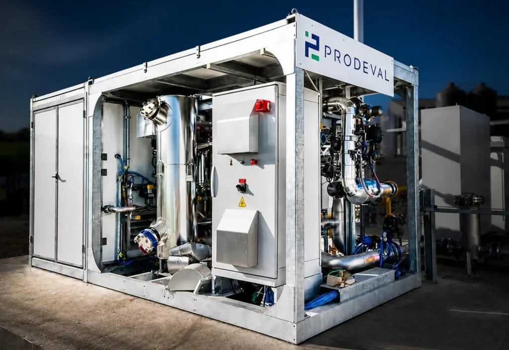 Épurateur Prodeval pour la purification du biogaz en biométhane